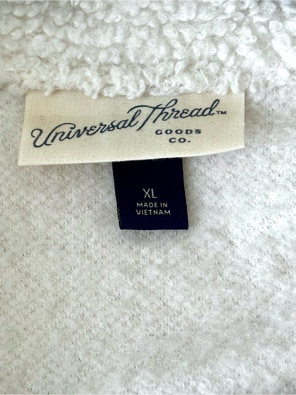 Universal Thread Sherpa Jacket Off White Size XL - Picture 3 of 6